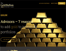 Tablet Screenshot of goldbullionmutualfund.com